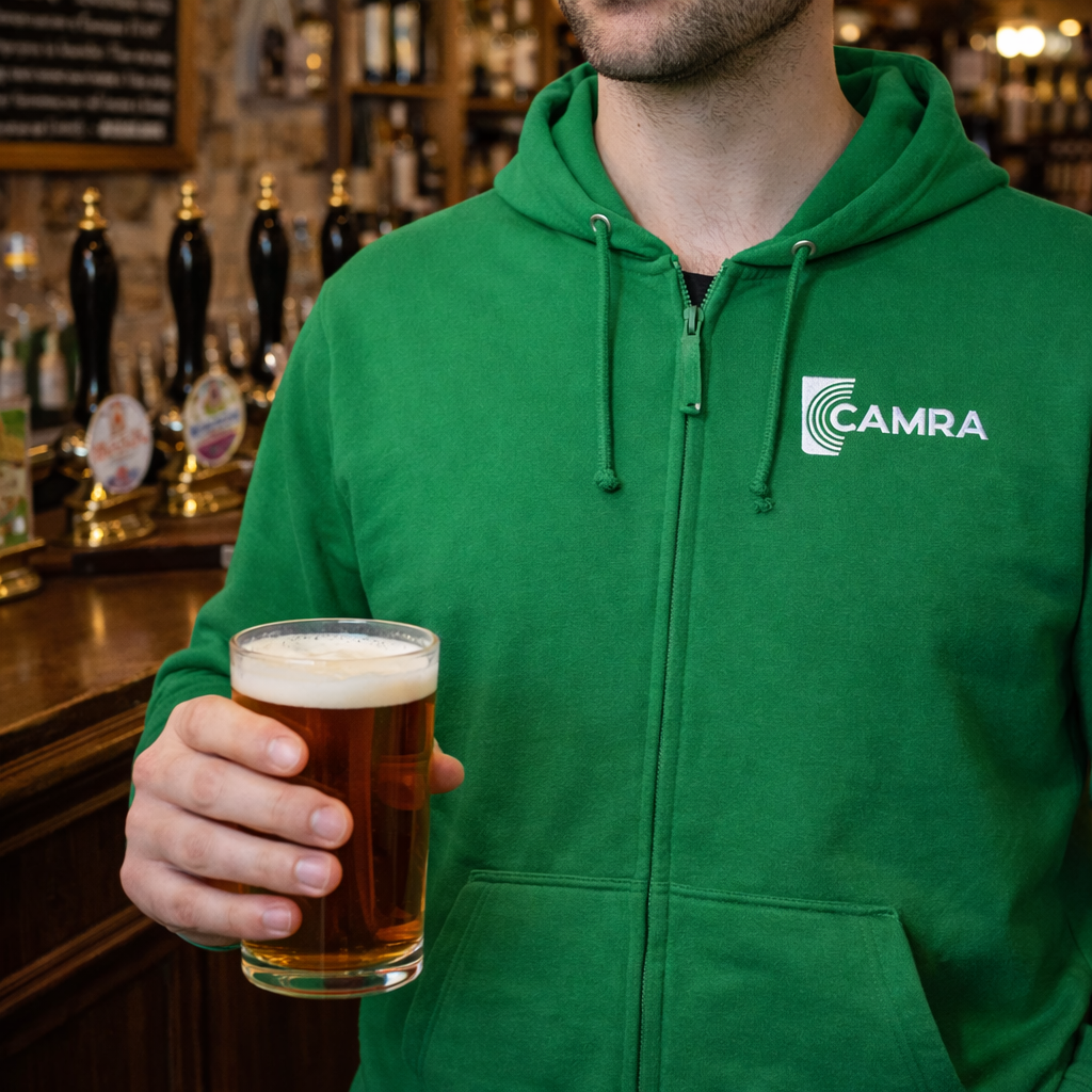 CAMRA Logo Zipped Hoodie