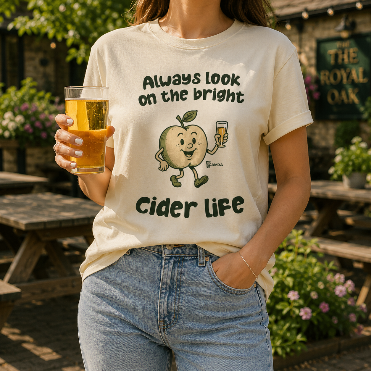 Always look on the bright Cider life t-shirt