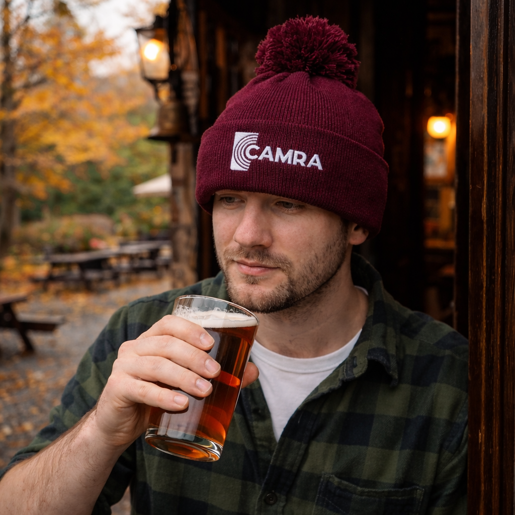 CAMRA Logo Pom Pom Beanie