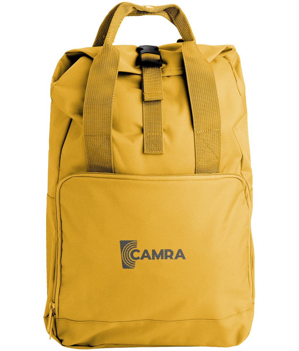 CAMRA Logo Roll-Top Backpack